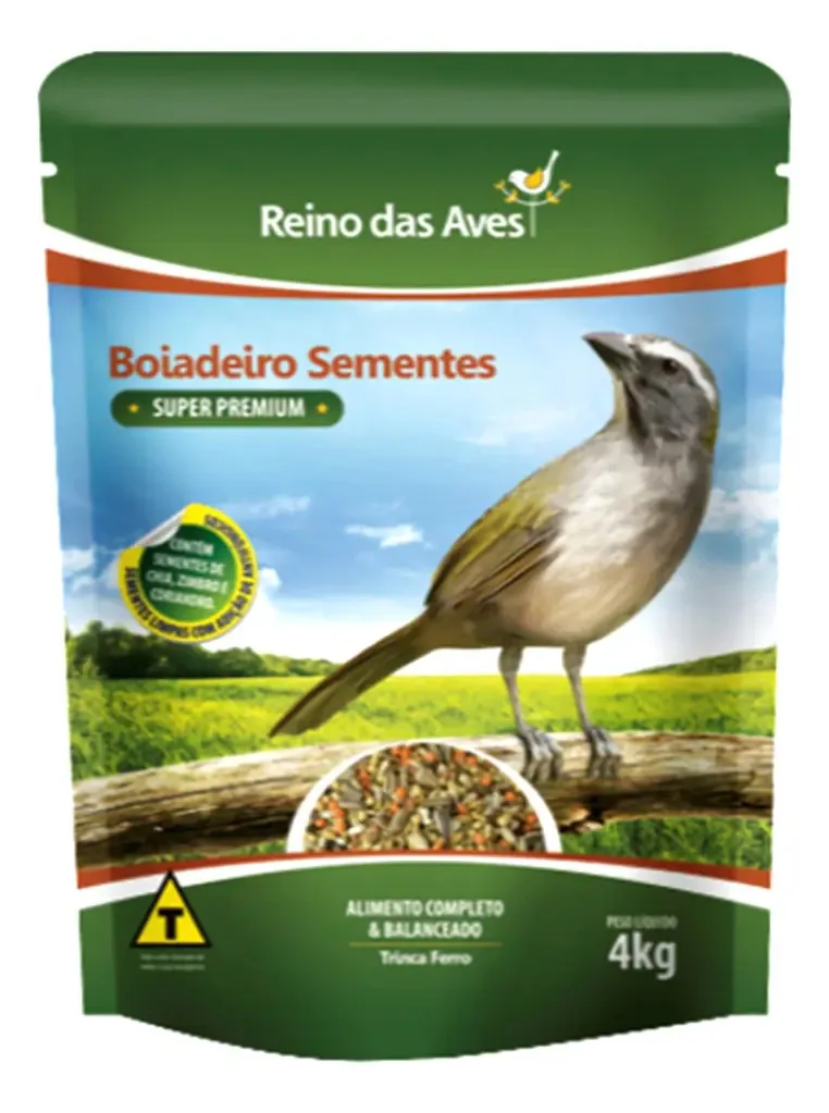 Boiadeiro Sementes 4kg - Reino Das Aves