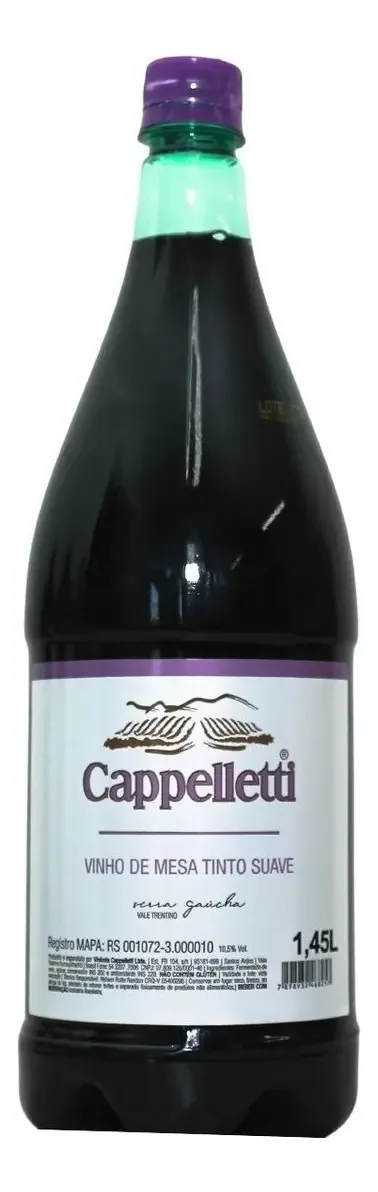 Vinho Nac.cappelletti Tto.sve 1,45lts