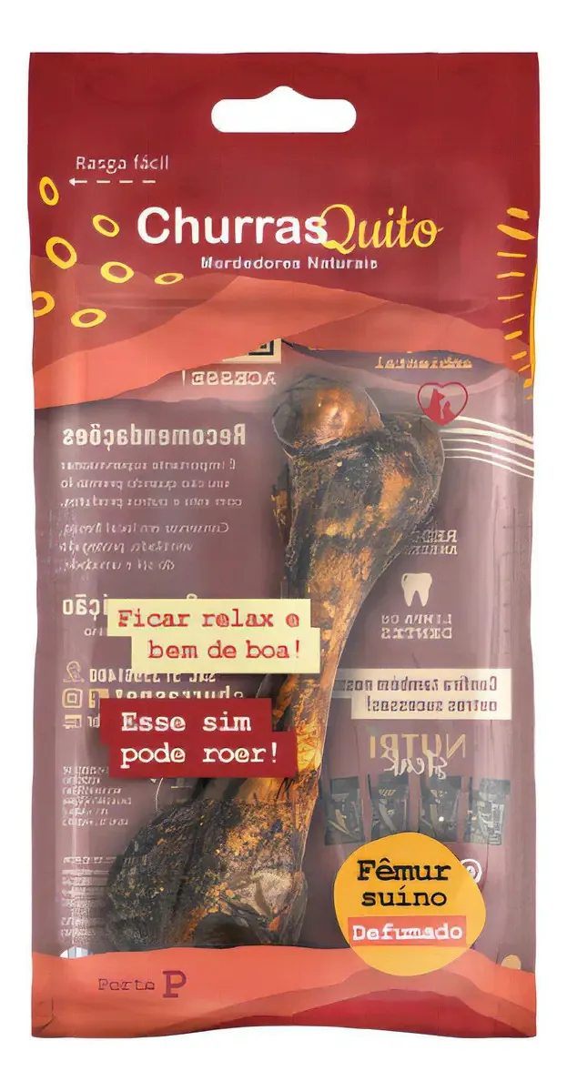 Osso Mini Femur Suino Def Churras 190g Anabe