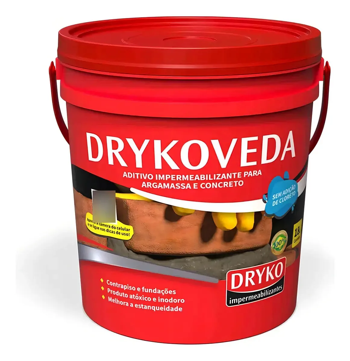Aditivo Impermeabilizante Hidrófugo Argamassa Drykoveda 18L Dryko