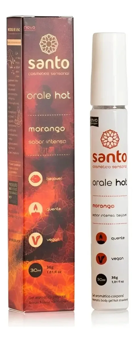 Gel Beijável Orale Sabor Morango Santo Cosméticos