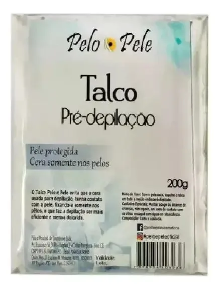 Talco Pré Depilação Pelo Pele 200g
