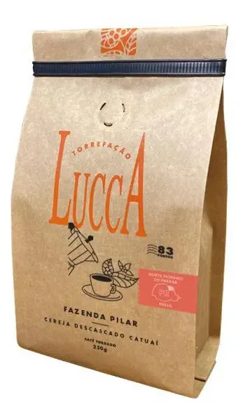 Café em grão Lucca Cafes Torrado em sacola 250 g