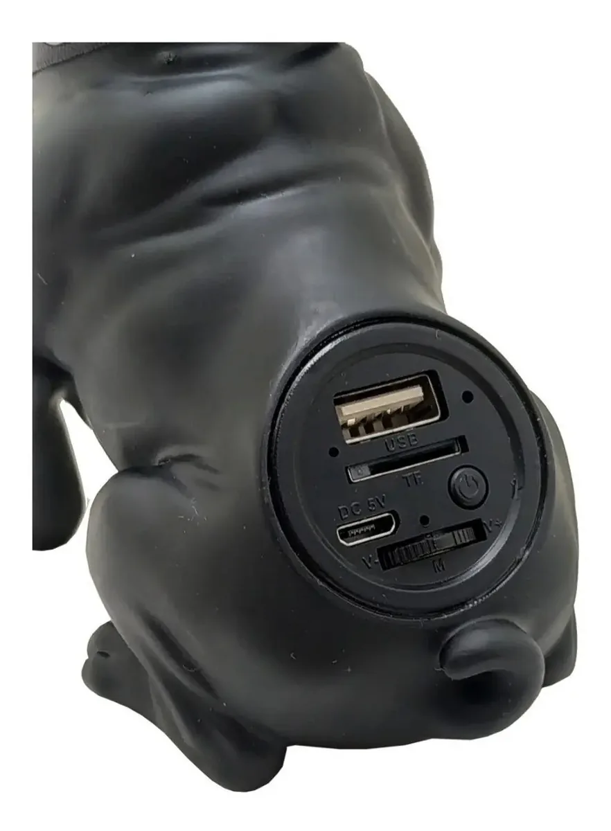 Caixa Som Bluetooth Portátil Bulldog Francês Cachorro E Late