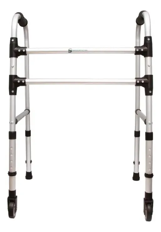 Andador Fixo 2 Br C/rodas -natural Sequencial