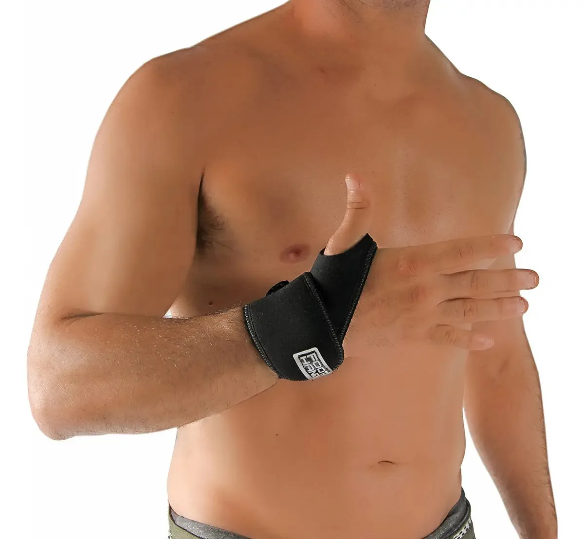 90211010 Munhequeira Foot Hand Neoprene Preta Tamanho