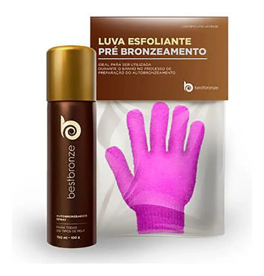 Kit Autobronzeador Spray + Luva Esfoliante - Best Bronze