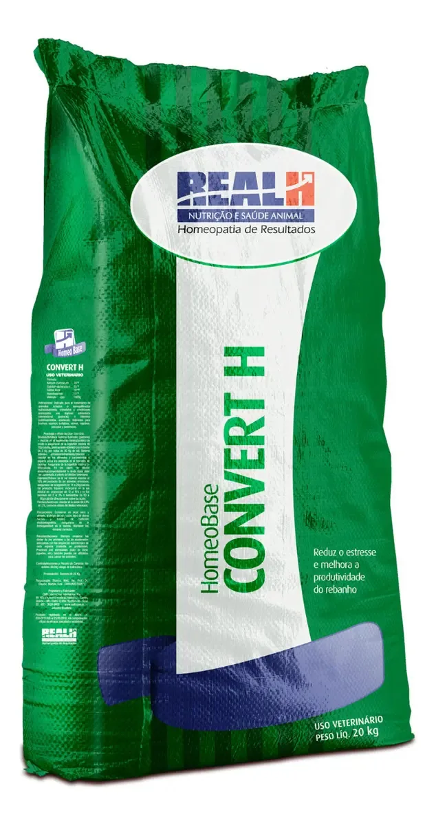 Real H - Convert H 20kg - Suplemento Gado