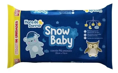 Toalhas Umedecidas Snow Baby Hora De Dormir C/96