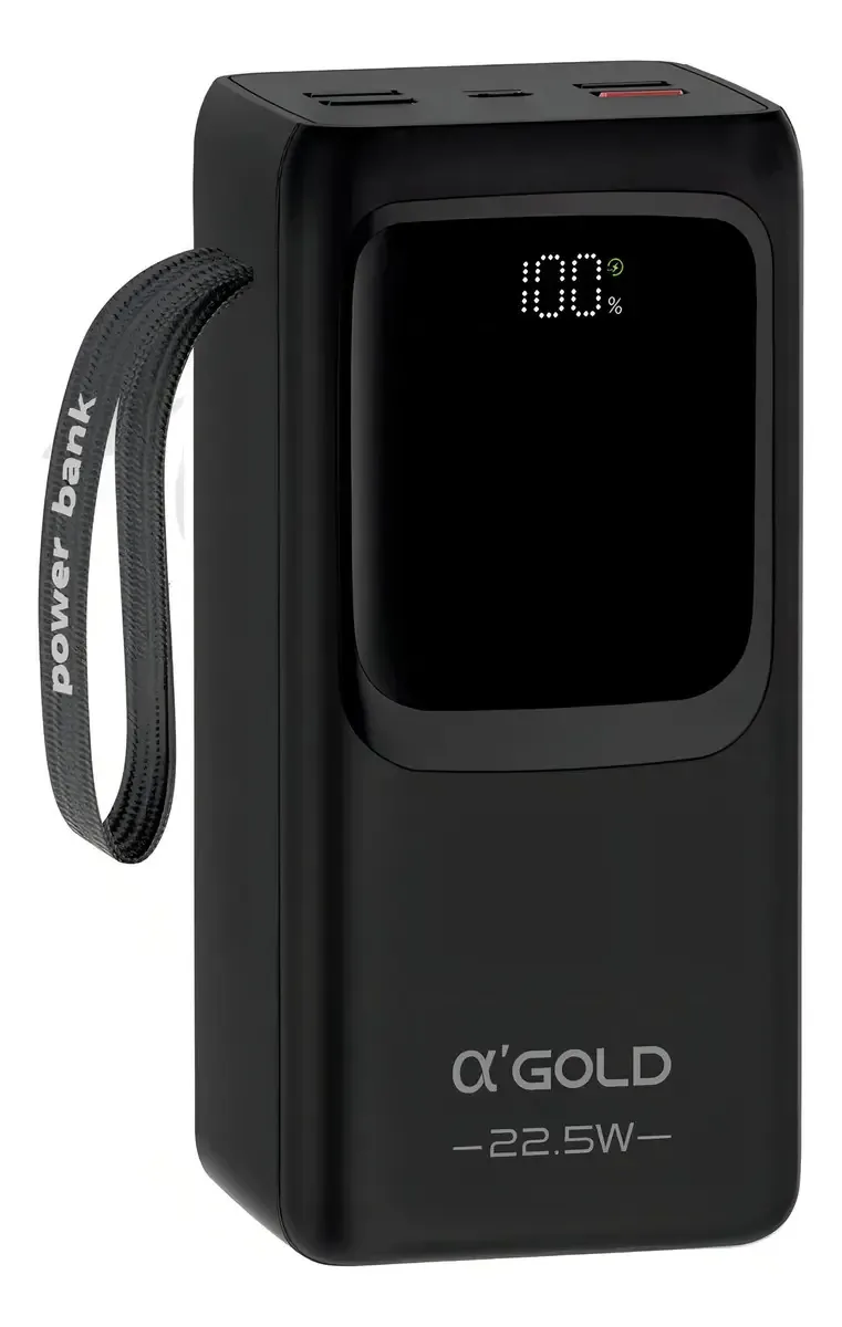 Carregador Portátil Turbo 22.5w Power Bank 50.000mah Cor Preto