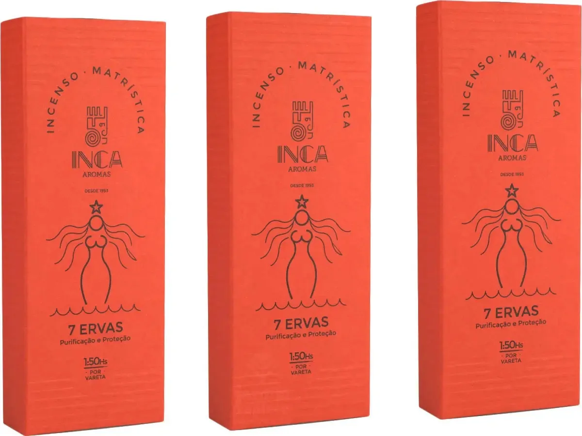 Incenso Mae Dos Lares 7 Ervas Display Com 24 Unidades Inca