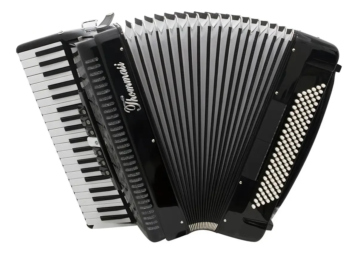 Acordeon De 120 Baixos Thommasi Ta-12009 Preto