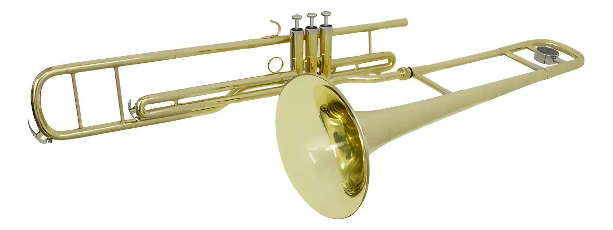 Trombone de Pistões NY Tenor MUSIC42361 Bb Dourado Cuproníquel 12,4mm