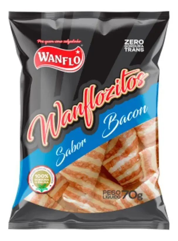 Salgadinho De Bacon Wanflozitos 70g