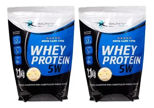 Kit Whey Protein 4,2kg - Health Time - Morango