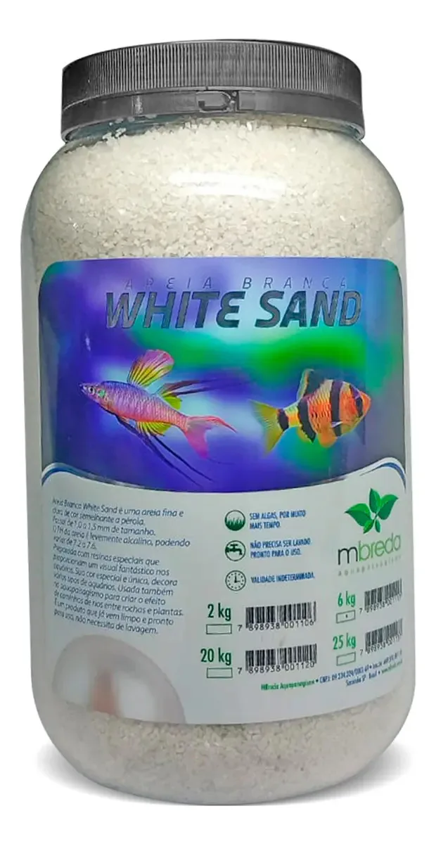 Comida para peixes Mbreda White sand