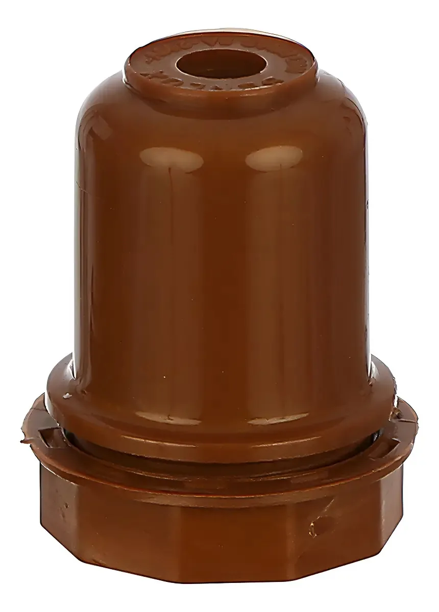 Kit 10 Soquetes Coluna para Abajur E27 Termoplástico Bivolt Benlux Cobre