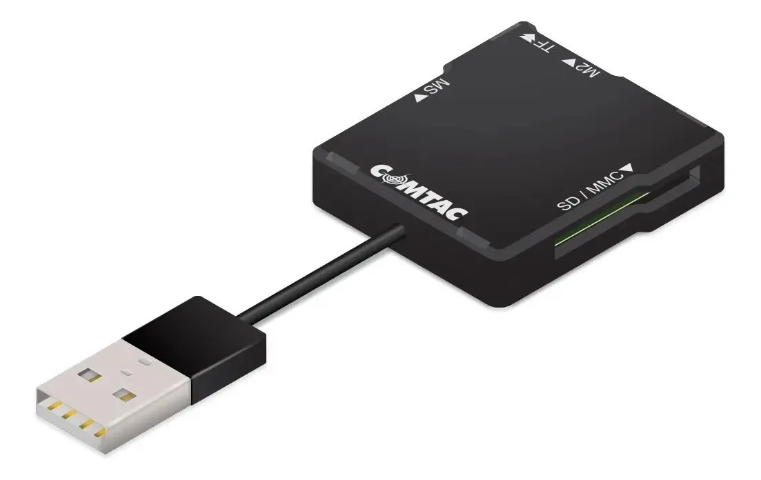 Leitor de Cartão de Memória Comtac Compact Pocket USB 2.0