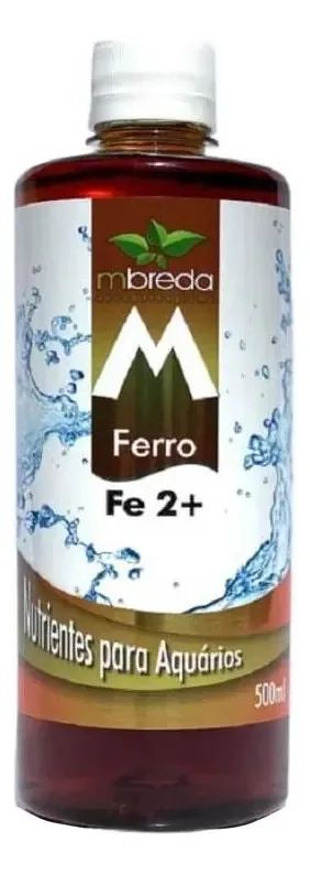 Fertilizante Mbreda Ferro Fe2+ 500ml para Aquário Plantado Quelato