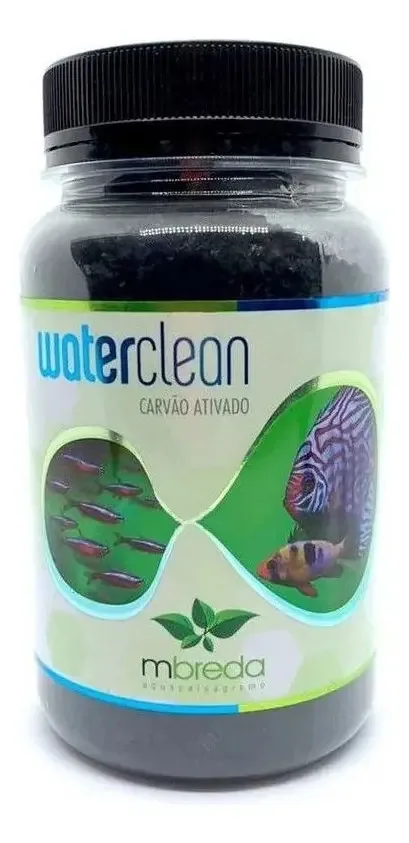 Carvão Ativado WaterClean Mbreda para Aquário, 250 g