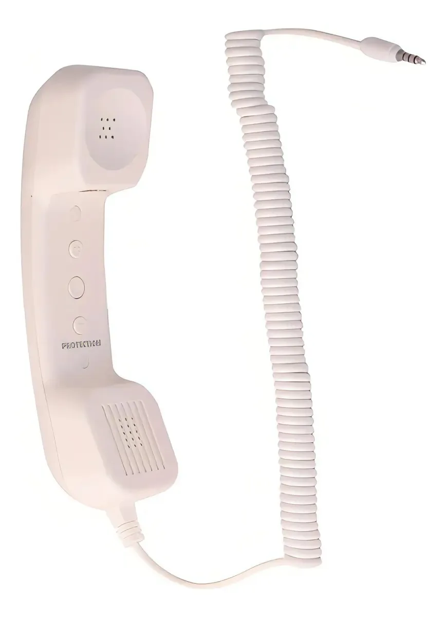 Fone Ouvido Para Celular Ou Tablet Retro Fone - Protection Cor Branco