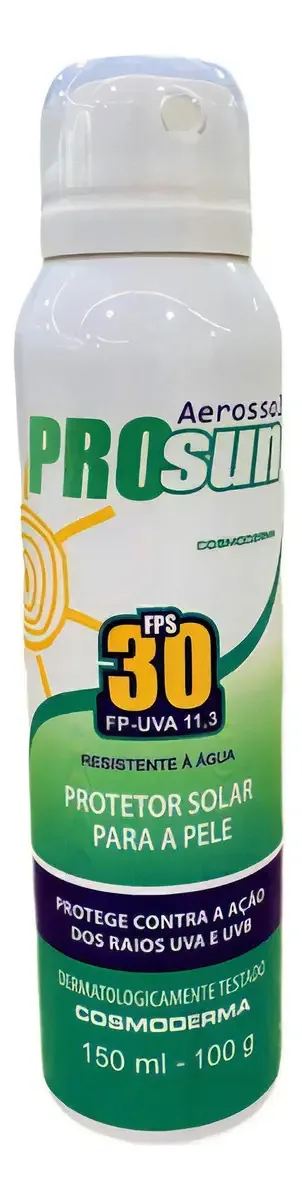 Protetor Solar Fps30 Prosun Spray Aerosol 150ml