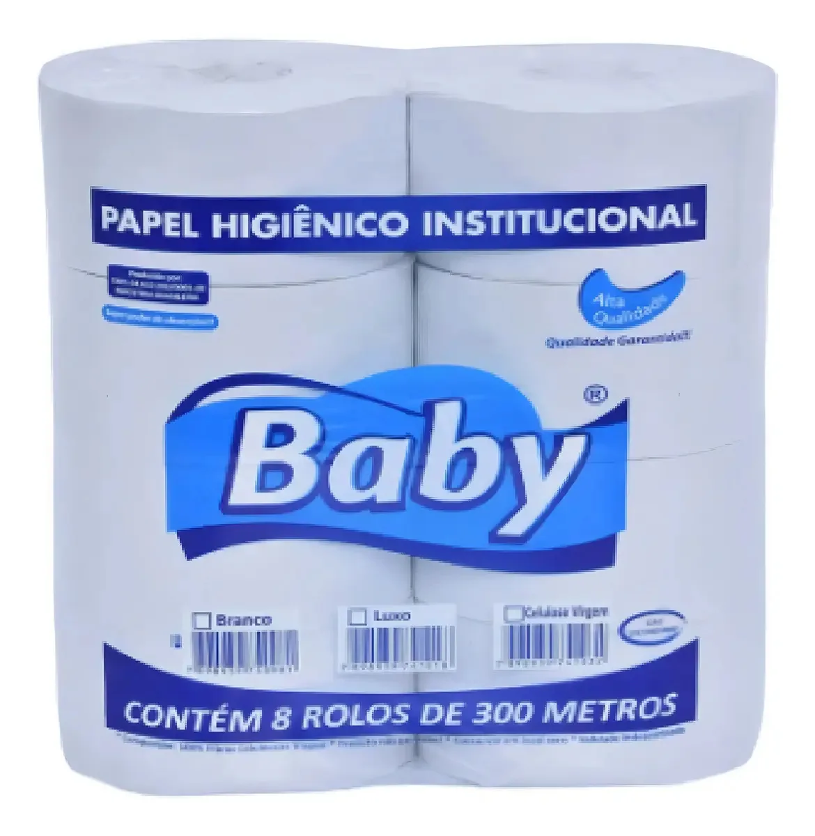 Papel Rolao Fs 8x300 Baby Branco