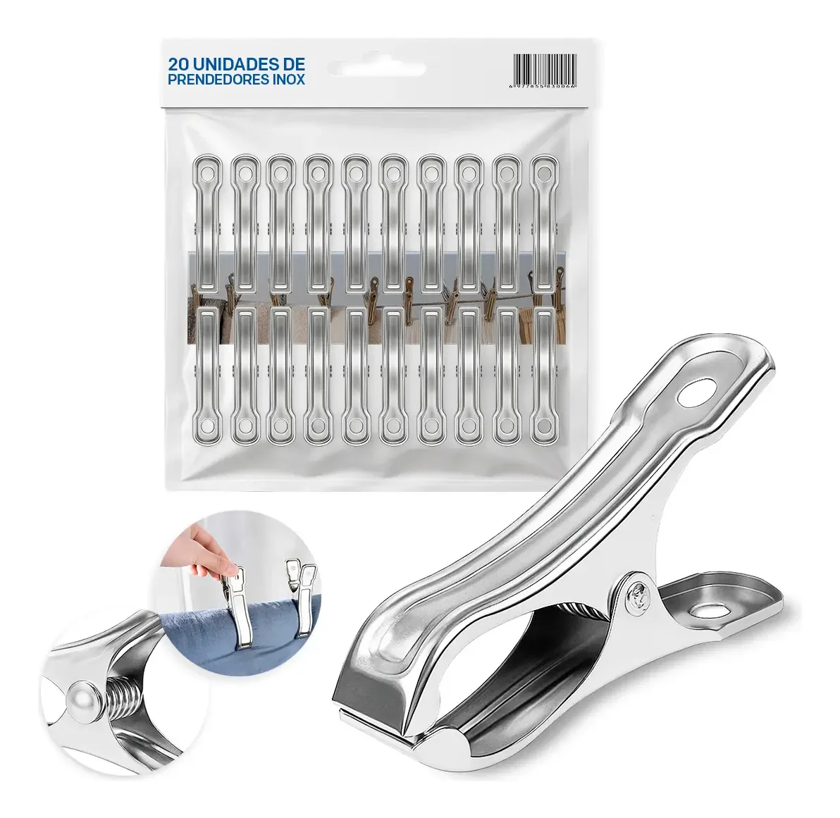 Kit Prendedor Roupas Verde Citra - 36 Prendedores