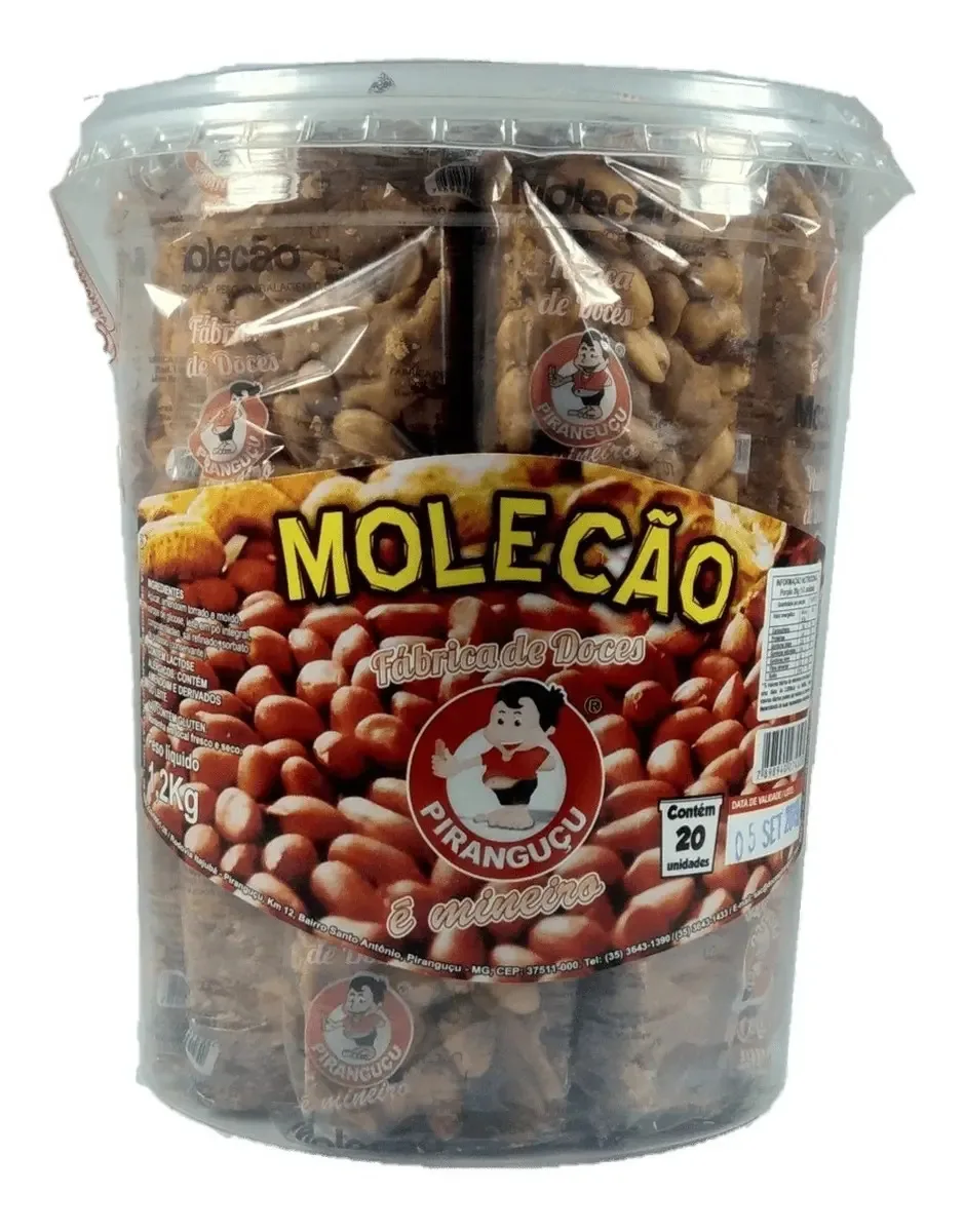 Doce Pé De Moleque Doces De M G Amendoim Inteiro Molecão