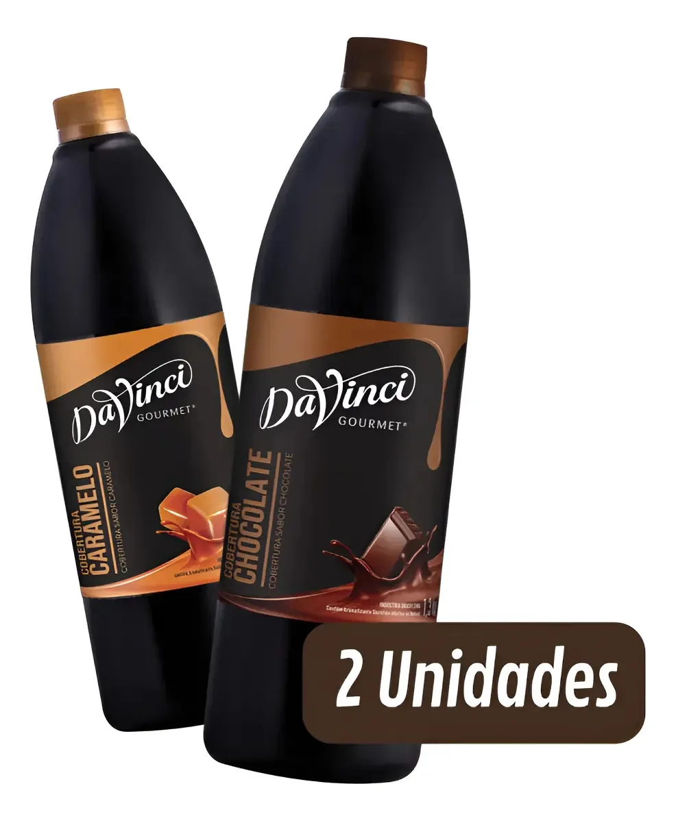 Kit De Coberturas DaVinci Gourmet Caramelo E Chocolate 2 Unidades