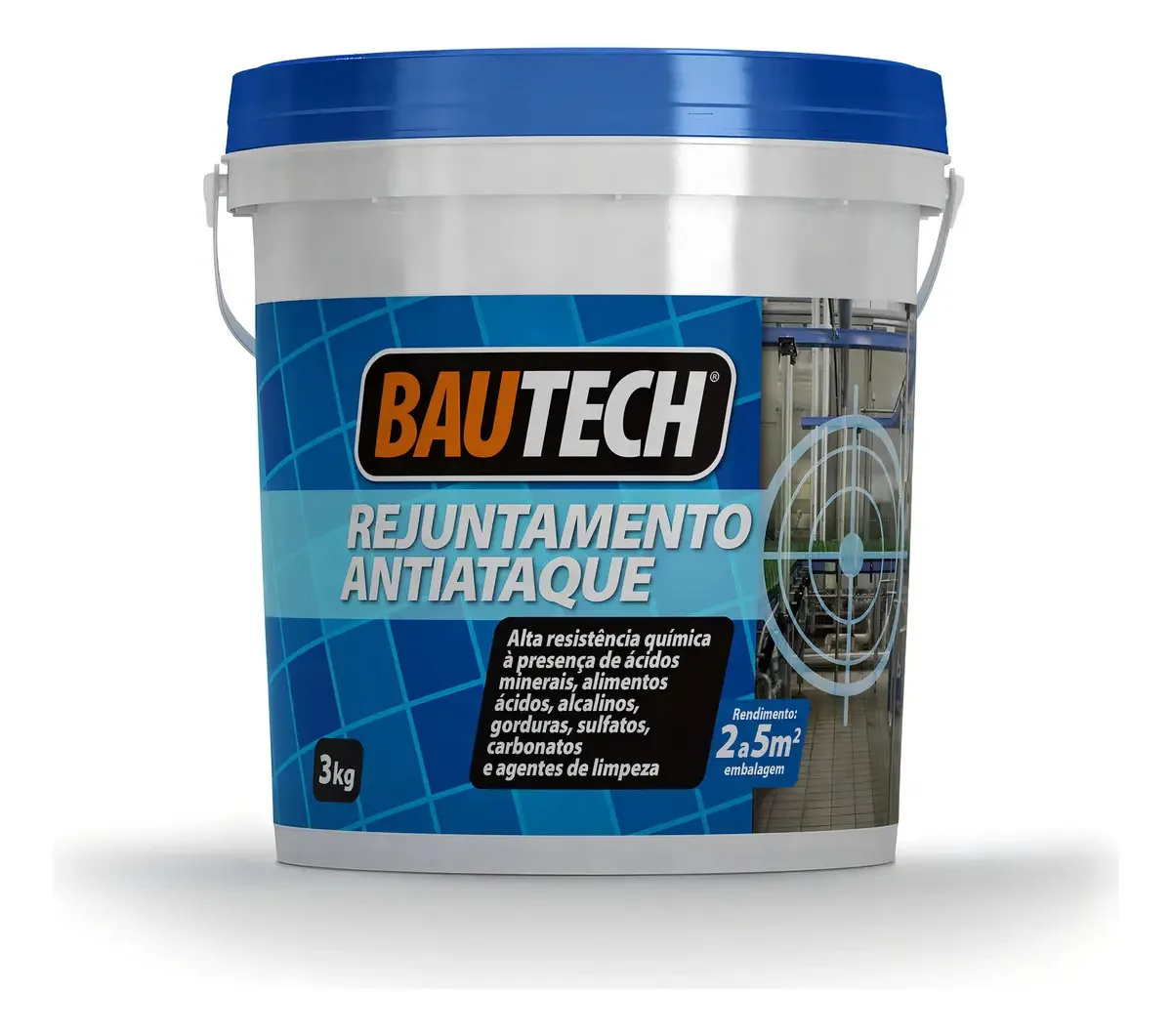 Rejunte Aluminoso Areas Industriais Restaurantes Bautech 3kg