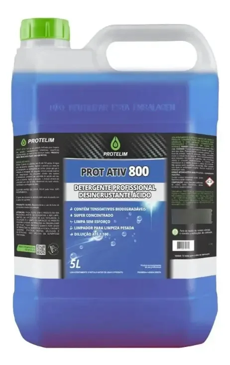 Prot Ativ 800 Protelim Detergente Profissional Acido 5L