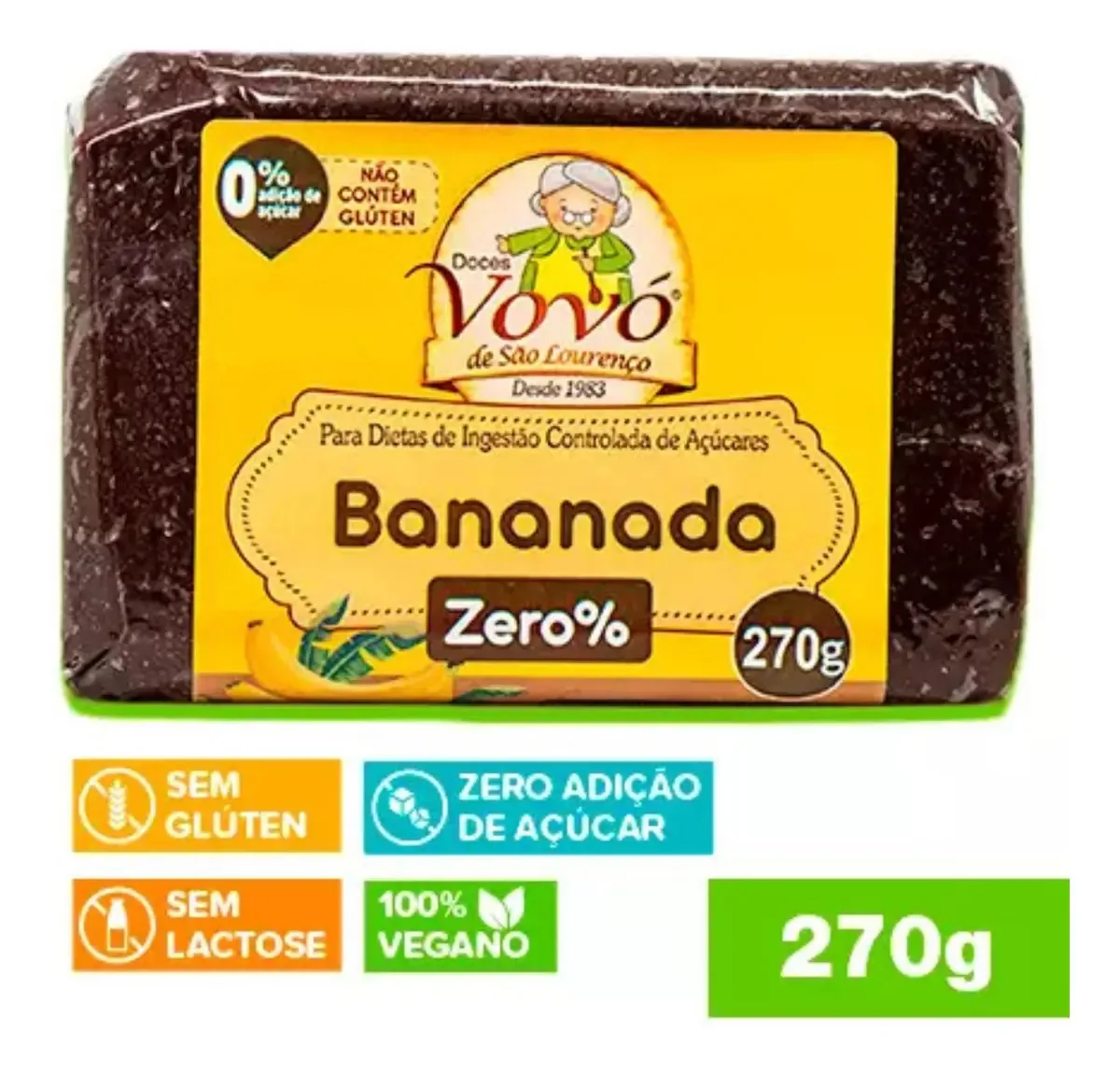 Bananada Vovo Zero 270gr