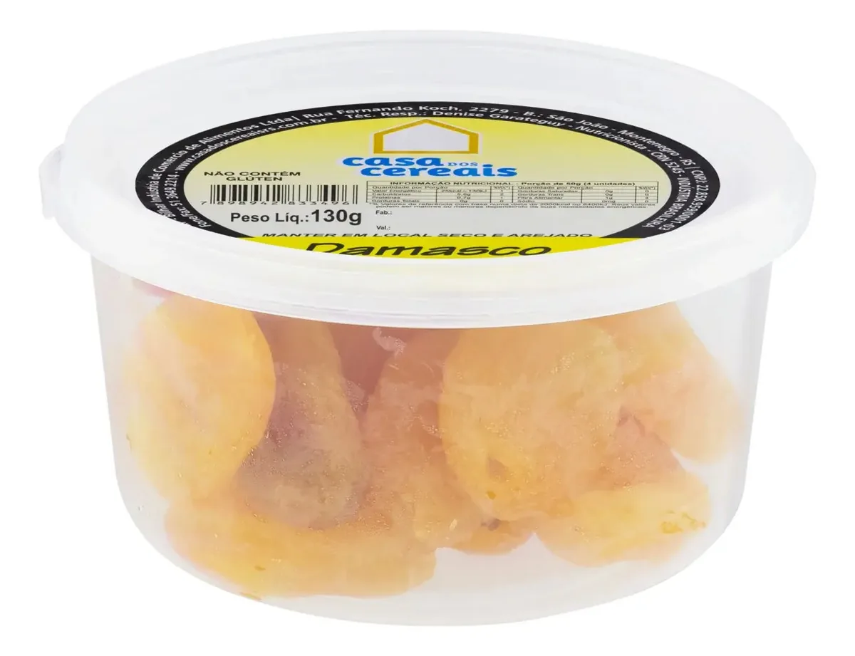 Damasco Casa Dos Cereais Pote 130g