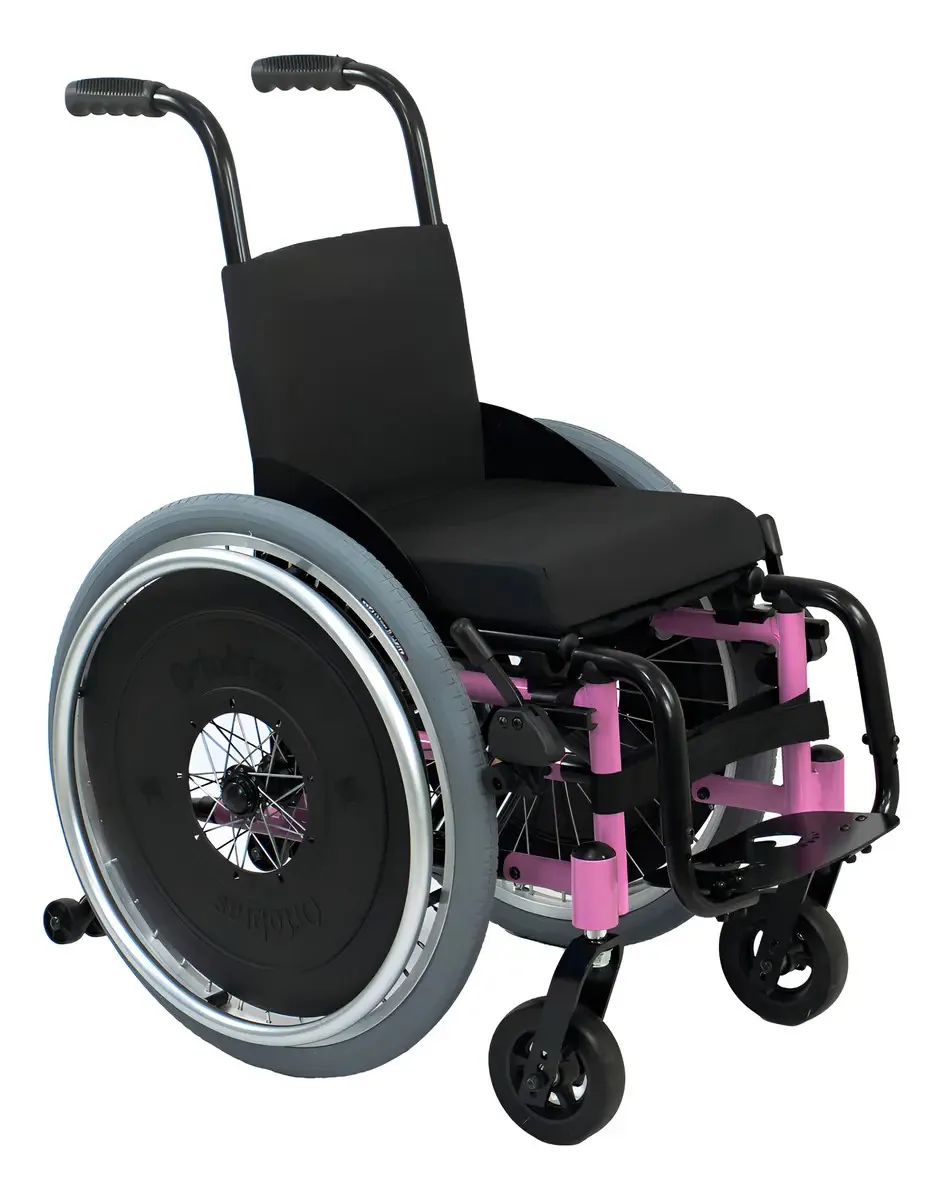 Cadeira De Rodas Infantil Mini K Rosa Ortobras 36cm