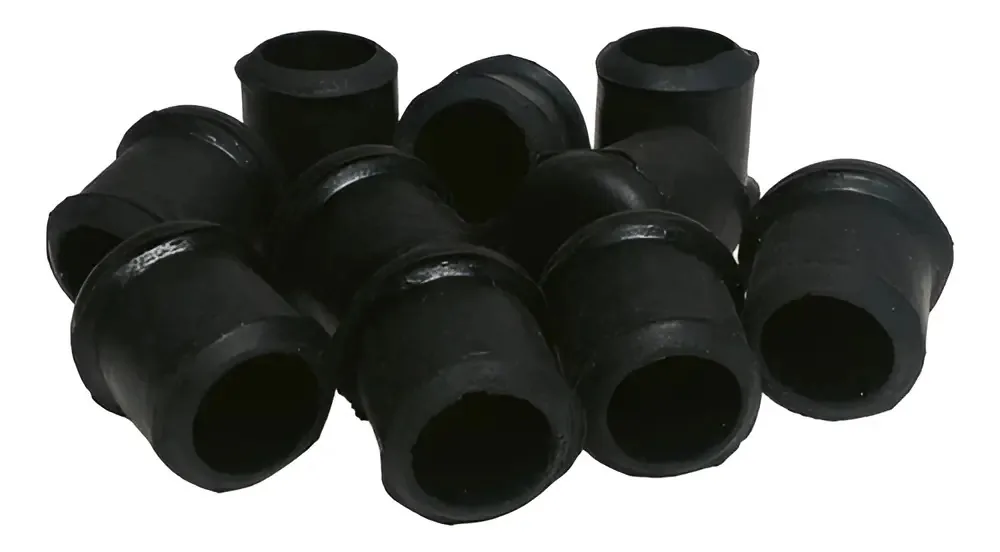 Ponteira de Borracha Preta para Cadeiras Mesas 19mm 40un