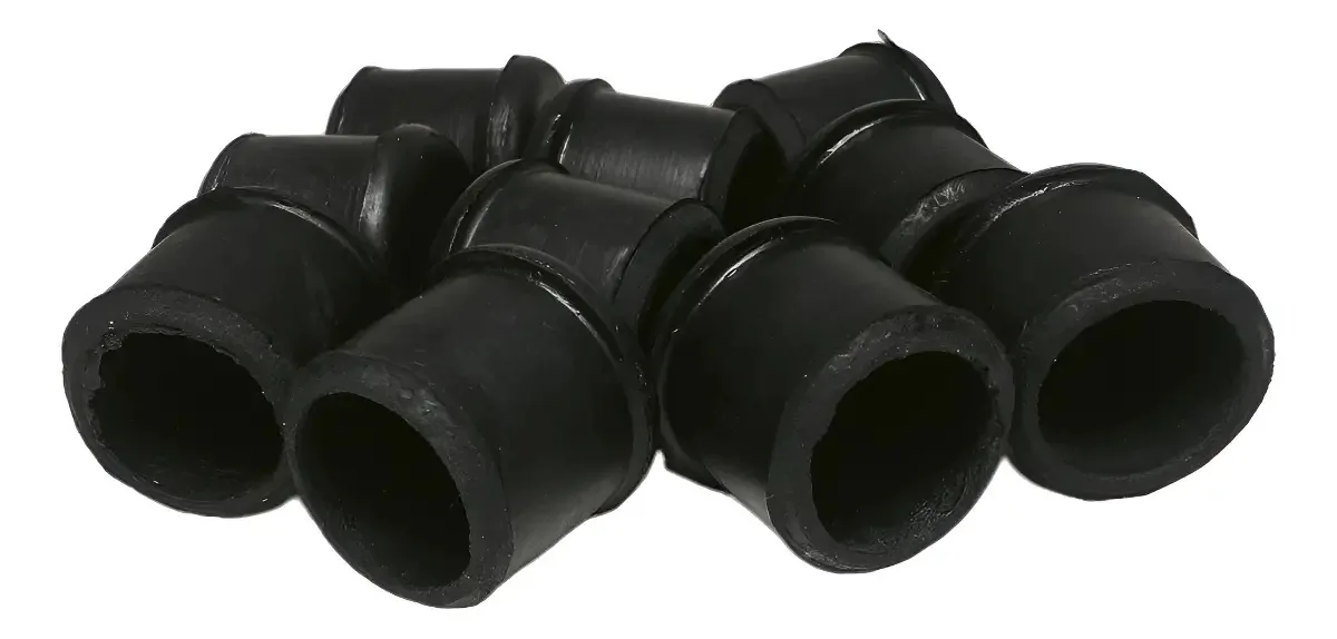 Ponteira de Borracha Antiderrapante para Cadeiras e Mesas 32mm 32un Preta