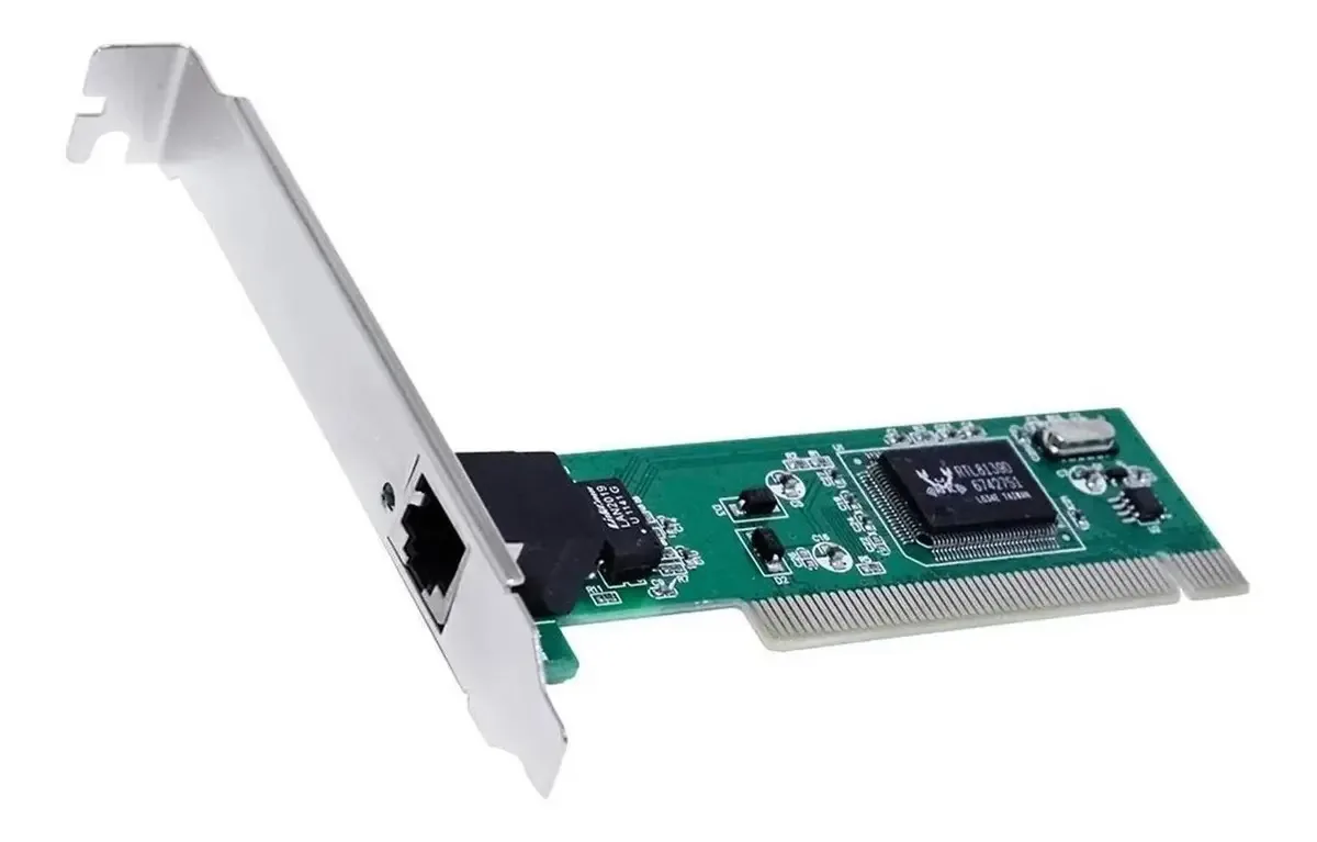 Placa De Rede Pci Lan Ethernet Rj45 10/100mbps Chipset Rltk