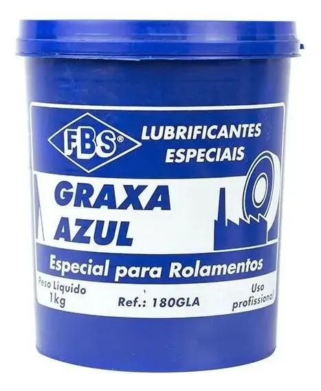 Graxa de Lítio Azul FBS FBS-180/GLA 1 Kg para Rolamentos Industriais