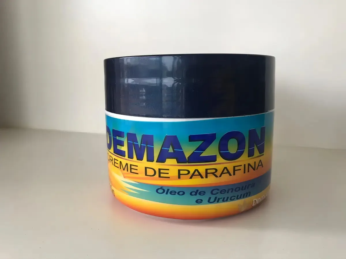 Creme De Parafina Óleo De Cenoura E Urucum Demazon300g