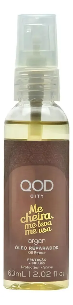 Qod City Óleo De Argan Reparação Proteção E Brilho 60ml