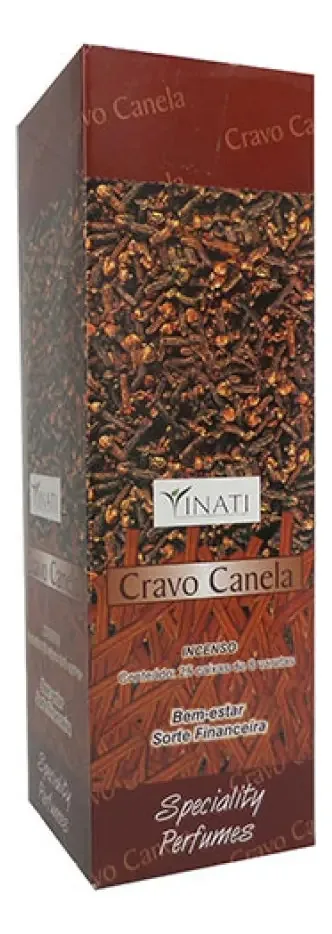 Caixa De Incensos Indianos Vinati Fragâncias Com 25un Fragrância Cravo Canela