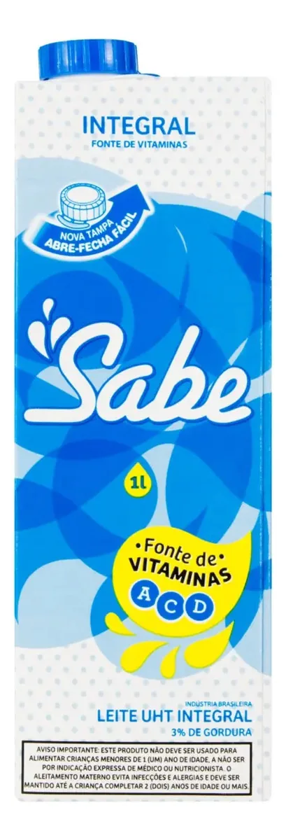 Leite UHT Integral Sabe Caixa 1l