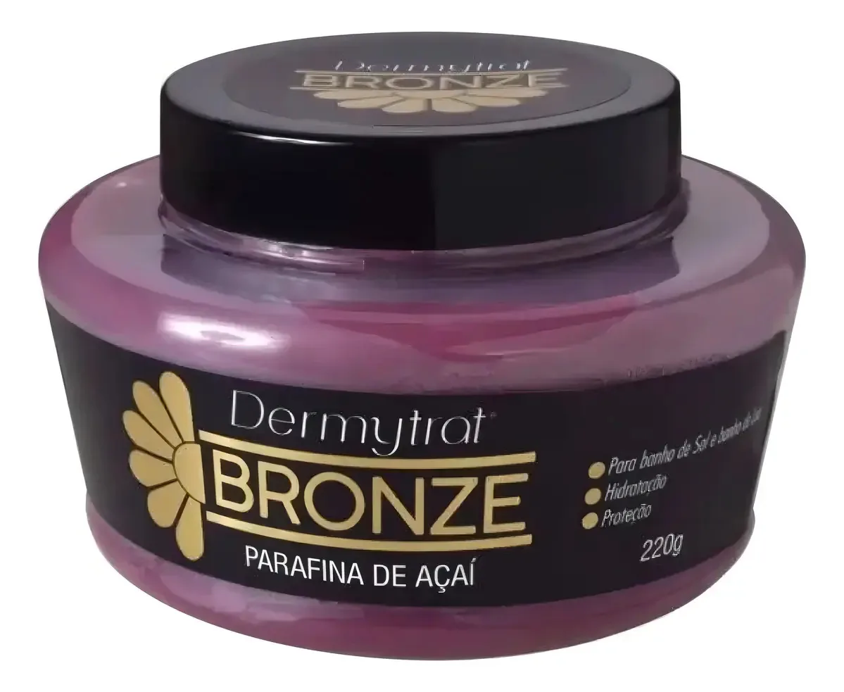 Parafina Bronze De Açaí Hidratação E Proteção Dermytrat 220g