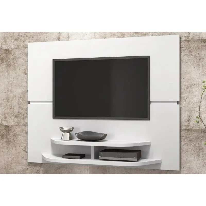 Painel Tv Até 50 Pol. Sala Branco Brilho - Dj Móveis