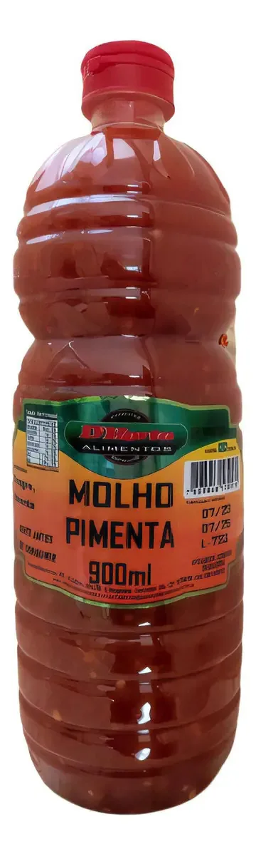 Molho De Pimenta Vermelha D'horta 900ml