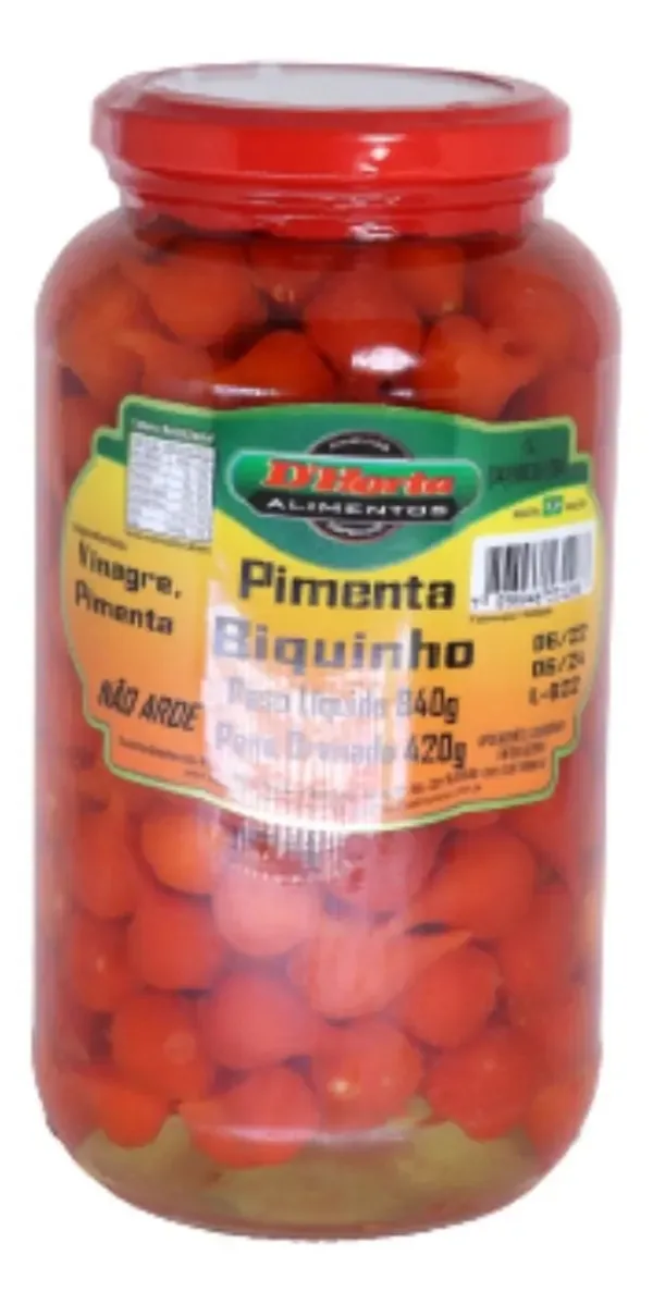 Pimenta Conserva Horta Biquinho 420g