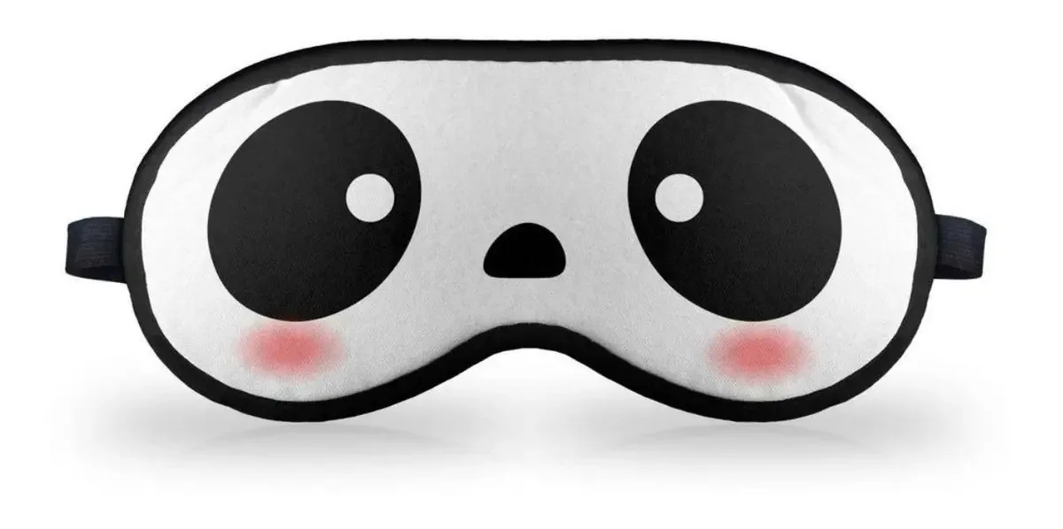 Máscara De Dormir Em Neoprene - Escolha Seu Modelo Cor Panda