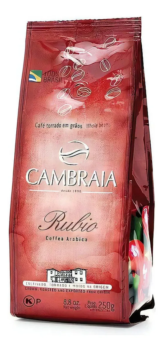 Cambraia Café Rubio 250g Torrado Em Grãos Cod 1451
