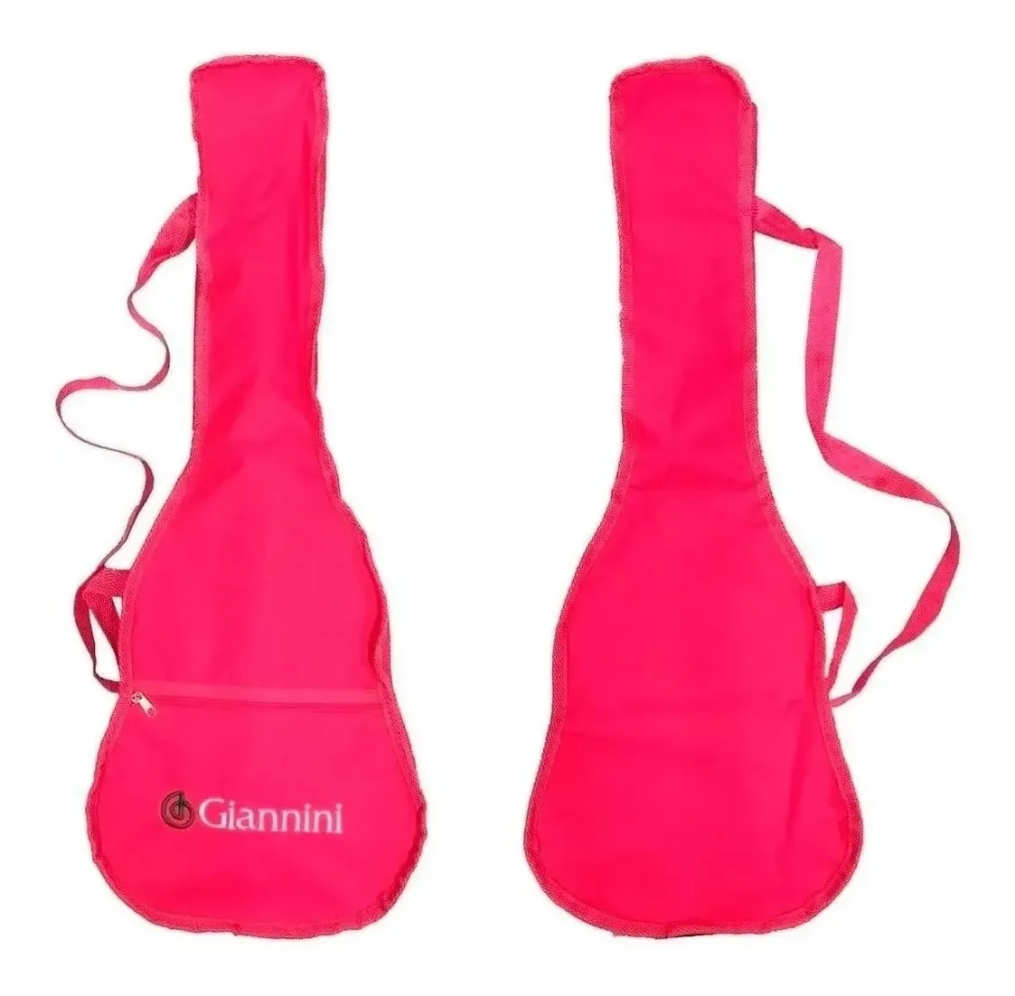 Capa Para Violão Kids 1/4 Simples Rosa Com Alça E Bolso